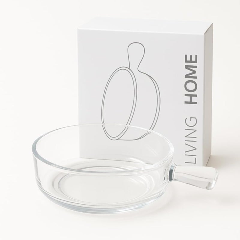 وعاء سلطة زجاجي شفاف مع غطاء، وعاء تريفل، وعاء خلط زجاجي للسلطات والحلويات والفواكه والعصائر والفشار والبطاطس المقلية والمعكرونة (شفاف)